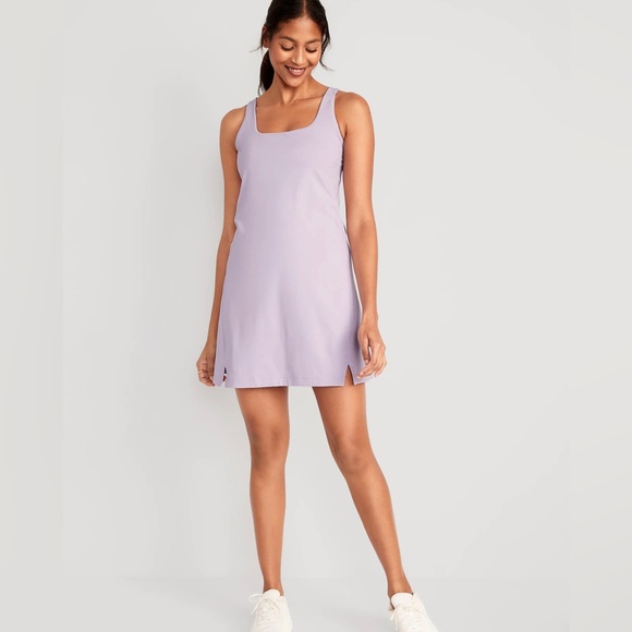 Old Navy Activewear Tennis Dress with Built-in Shelf Bra (one black, one lilac) - Picture 3 of 6